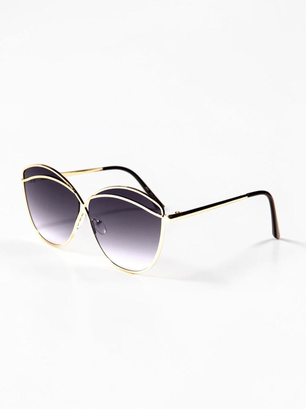 Giselle New Black Gradiant Gold Tone Metal Brow Band Details